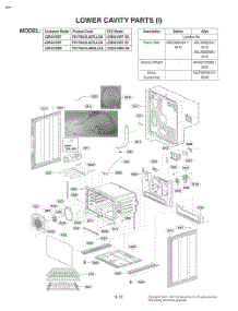 Lower Cavity Parts parts for Lg Range FD1784LS from AppliancePartsPros.com