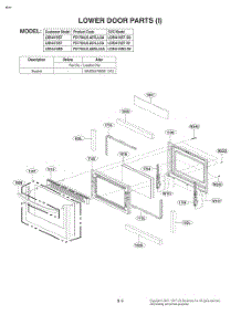 Lower Door Parts parts for Lg Range FD1784LS from AppliancePartsPros.com