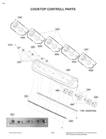 Cooktop Controll Parts parts for Lg Range FE1784LS from AppliancePartsPros.com