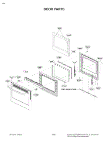 Door Parts parts for Lg Range FE1784LS from AppliancePartsPros.com