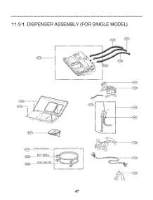 Dispenser Assembly parts for Lg Washer FH069FD4P from AppliancePartsPros.com