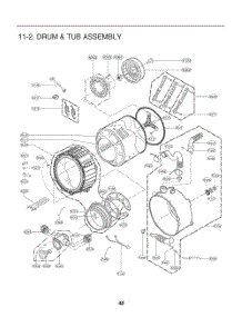 Drum And Tub Assembly parts for Lg Washer FH069FD4P from AppliancePartsPros.com