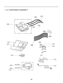 Dispenser Assembly parts for Lg Washer FH0C7FD3 from AppliancePartsPros.com