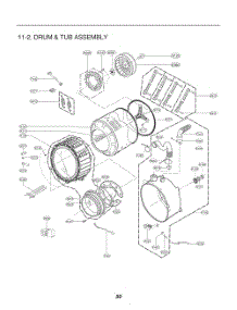 Drum And Tub Assembly parts for Lg Washer FH0C7FD3 from AppliancePartsPros.com