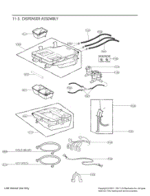 Dispenser Assembly parts for Lg Washer FH3F7ADYK3 from AppliancePartsPros.com