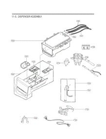 Dispenser Assembly parts for Lg Washer FH3H1CDGK3 from AppliancePartsPros.com