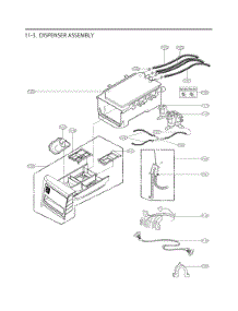 Dispenser Assembly parts for Lg Washer FH4D1ADSK3 from AppliancePartsPros.com