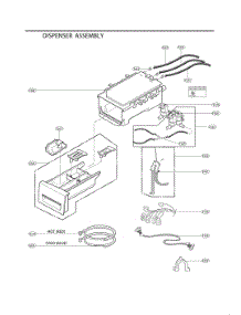 Dispenser Assembly parts for Lg Washer FH4E9CDYP3 from AppliancePartsPros.com