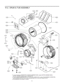Drum And Tub Assembly parts for Lg Washer FH4G2CDYV3 from AppliancePartsPros.com