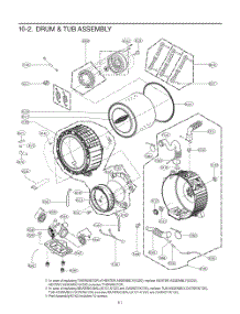 Drum And Tub Assembly parts for Lg Washer FH4G2CDYV7 from AppliancePartsPros.com
