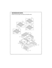Refrigerator Parts parts for Lg Refrigerator GC-B258USNP from AppliancePartsPros.com