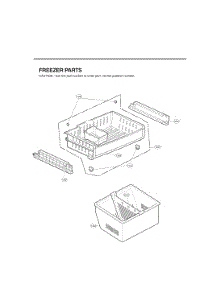 Freezer Parts parts for Lg Refrigerator GC-B258VKNM from AppliancePartsPros.com