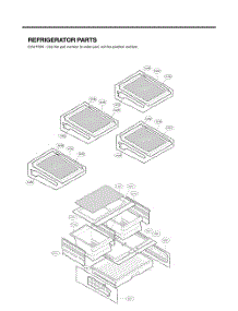 Refrigerator Parts parts for Lg Refrigerator GC-B258VKNM from AppliancePartsPros.com