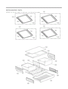 Refrigerator Parts parts for Lg Refrigerator GC-B288GQNP from AppliancePartsPros.com