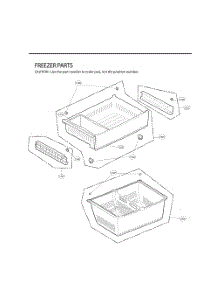 Freezer Parts parts for Lg Refrigerator GC-B288GSNP from AppliancePartsPros.com