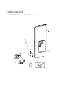 Dispenser Parts parts for Lg Refrigerator GC-J268NMSM from AppliancePartsPros.com
