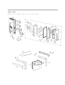 Diagram 4 parts for Lg Refrigerator GC-J268NSSM from AppliancePartsPros.com