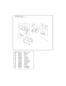 Dispenser Parts parts for Lg Refrigerator GC-J288GSXM from AppliancePartsPros.com