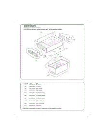 Freezer Parts parts for Lg Refrigerator GC-J288GSXM from AppliancePartsPros.com
