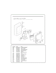 Ice Bin Parts parts for Lg Refrigerator GC-J288GSXM from AppliancePartsPros.com