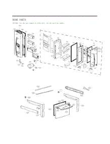 Door Part parts for Lg Refrigerator GC-J288NSXM from AppliancePartsPros.com