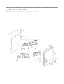 Ice Maker And Ice Bin Parts parts for Lg Refrigerator GC-J288NSXM from AppliancePartsPros.com