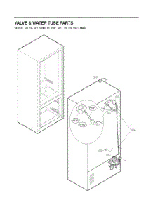 Valve And Water Tube Parts parts for Lg Refrigerator GC-J288NSXM from AppliancePartsPros.com