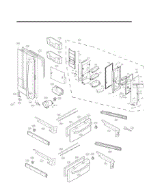 Door Parts parts for Lg Refrigerator GC-J28AGKXM from AppliancePartsPros.com