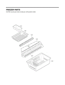 Freezer Parts parts for Lg Refrigerator GC-J28AGKXM from AppliancePartsPros.com