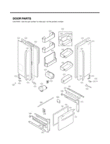 Door Parts parts for Lg Refrigerator GC-L218VSXZ from AppliancePartsPros.com