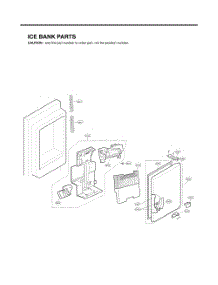 Ice Bin Parts parts for Lg Refrigerator GC-L218VSXZ from AppliancePartsPros.com