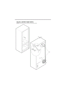 Valve And Water Tube Parts parts for Lg Refrigerator GC-L218VSXZ from AppliancePartsPros.com