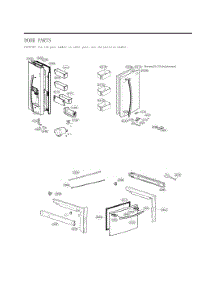 Diagram 4 parts for Lg Refrigerator GC-L228NKSM from AppliancePartsPros.com