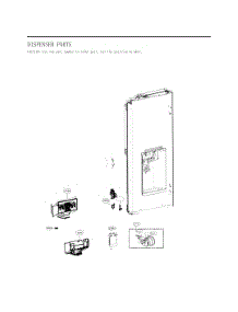 Dispenser Parts parts for Lg Refrigerator GC-L228NKSM from AppliancePartsPros.com
