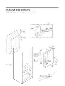 Ice Maker And Ice Bin Parts parts for Lg Refrigerator GC-L228NKSM from AppliancePartsPros.com