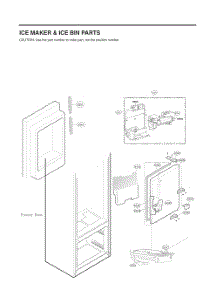 Ice Maker And Ice Bin Parts parts for Lg Refrigerator GC-L228NSSM from AppliancePartsPros.com