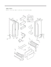 Door Parts parts for Lg Refrigerator GC-L258VQSD from AppliancePartsPros.com