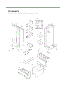 Door Parts parts for Lg Refrigerator GC-L258VQXD from AppliancePartsPros.com