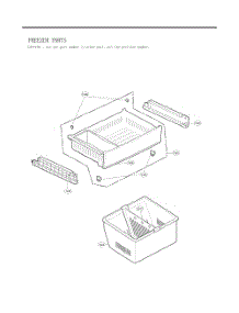 Freezer Parts parts for Lg Refrigerator GC-L258VQXD from AppliancePartsPros.com