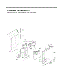Ice Maker And Ice Bin Parts parts for Lg Refrigerator GC-L258VQXD from AppliancePartsPros.com