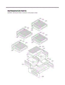 Refrigerator Parts parts for Lg Refrigerator GC-L258VQXD from AppliancePartsPros.com