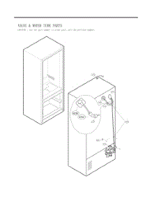 Valve And Water Tube Parts parts for Lg Refrigerator GC-L258VQXD from AppliancePartsPros.com