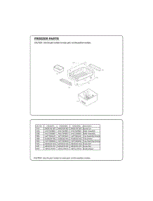 Freezer Parts parts for Lg Refrigerator GC-L258VQXP from AppliancePartsPros.com