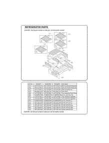 Refrigerator Parts parts for Lg Refrigerator GC-L258VQXP from AppliancePartsPros.com