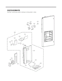 Dispenserart parts for Lg Refrigerator GC-L258VSSD from AppliancePartsPros.com
