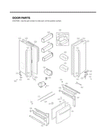 Door Parts parts for Lg Refrigerator GC-L258VSSD from AppliancePartsPros.com
