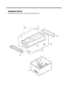 Freezer Parts parts for Lg Refrigerator GC-L258VSSD from AppliancePartsPros.com