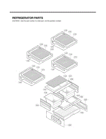 Refrigerator Parts parts for Lg Refrigerator GC-L258VSSD from AppliancePartsPros.com