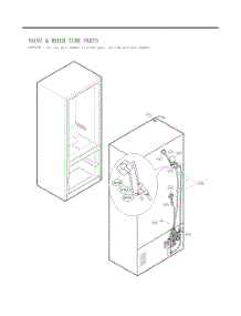 Water Tube Parts parts for Lg Refrigerator GC-L258VSSD from AppliancePartsPros.com