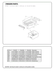 Freezer Parts parts for Lg Refrigerator GC-L258VSXD from AppliancePartsPros.com